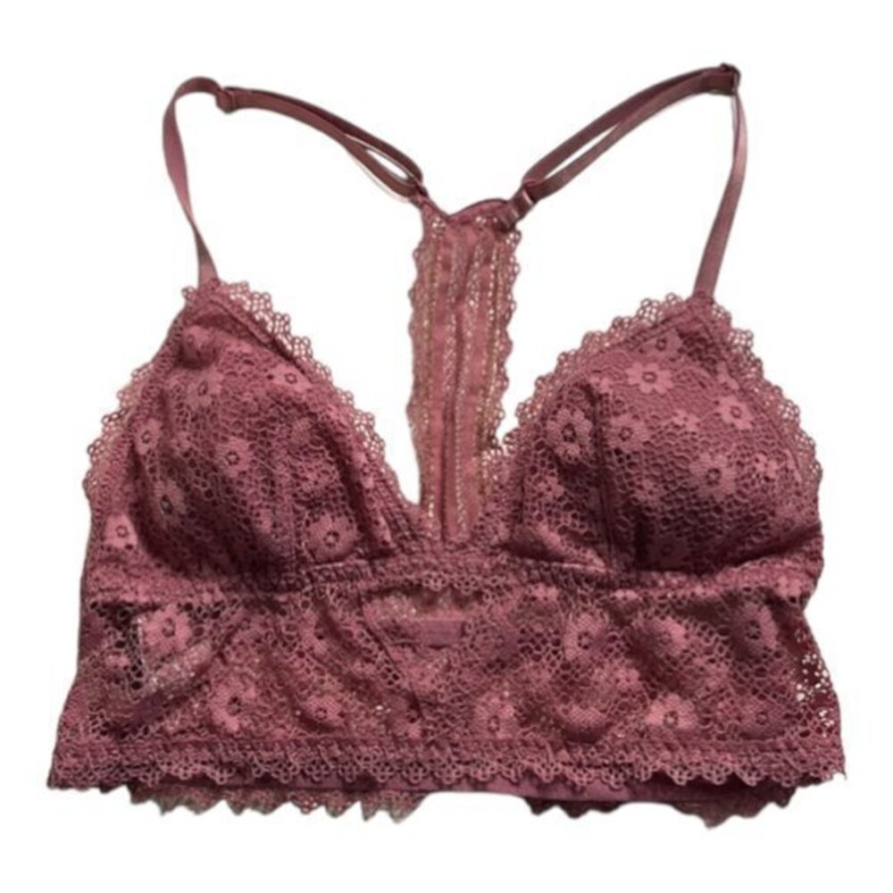 Victoria's Secret Mauve Lace Bralette Size XS EUC
